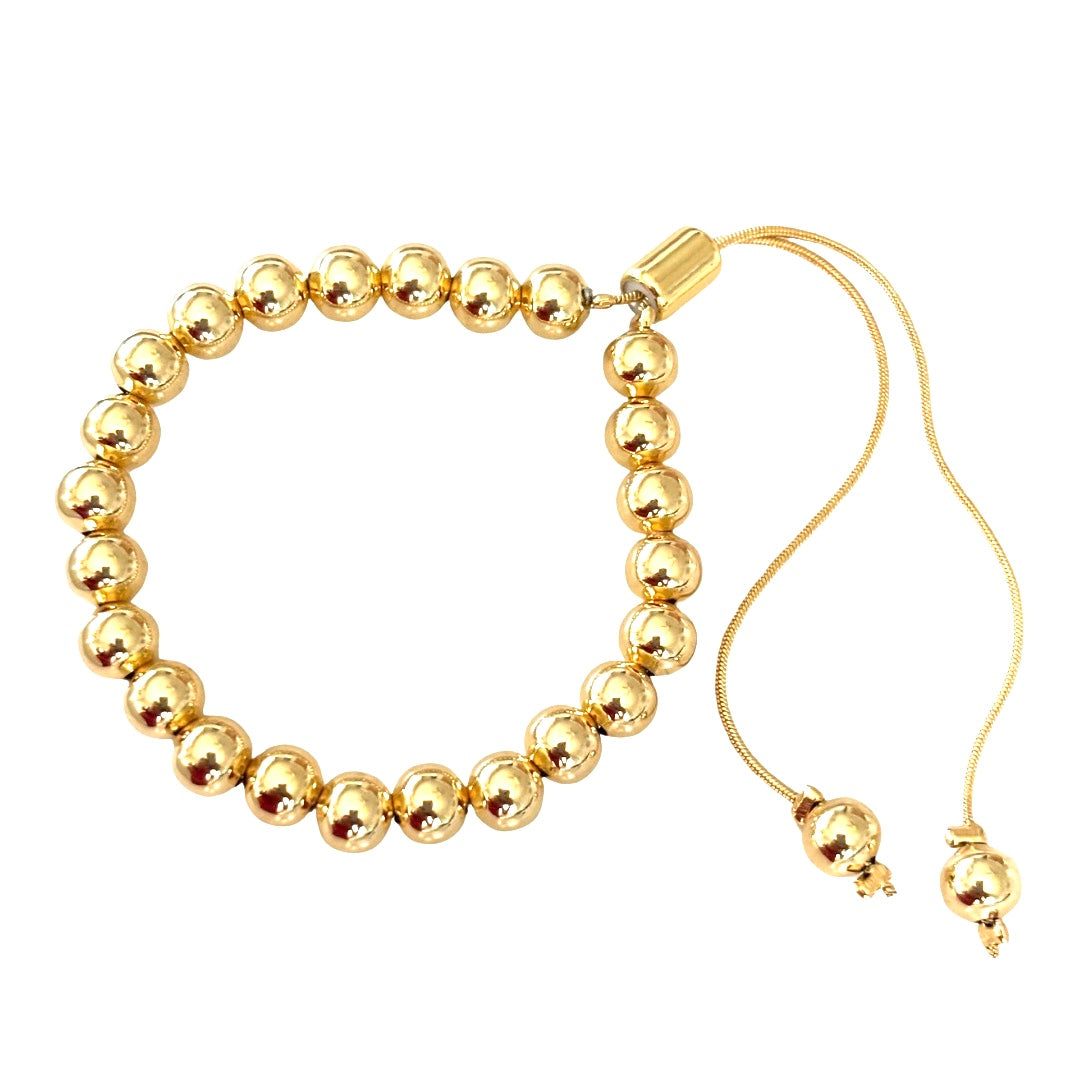 GOLDEN GLOW BEADED BRACELET