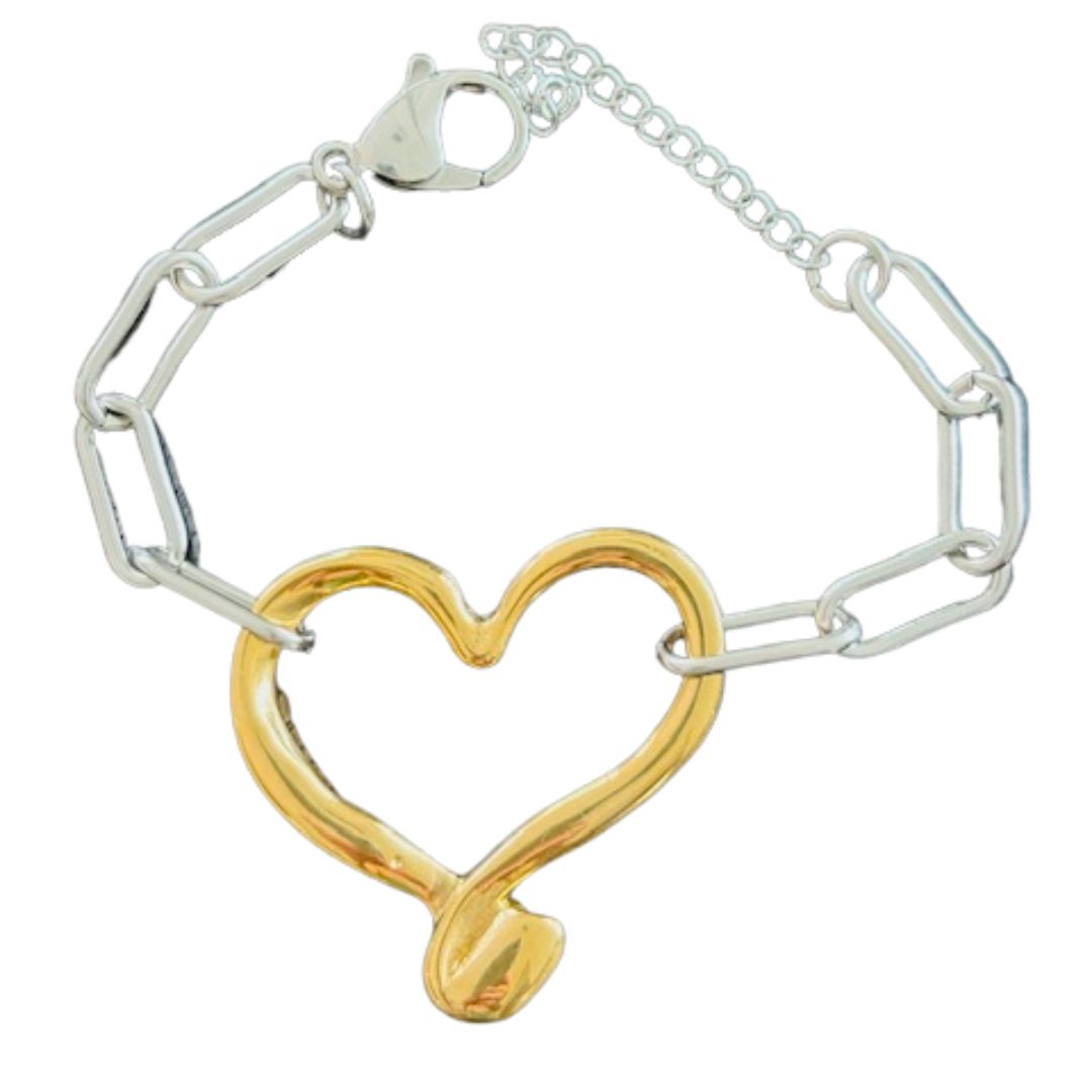 JULIETA HEART LINK BRACELET