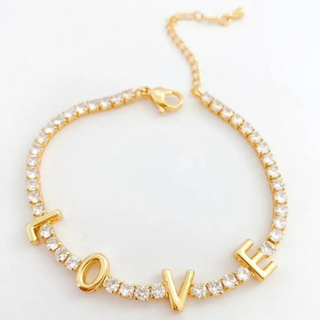 LOVE TENNIS BRACELET