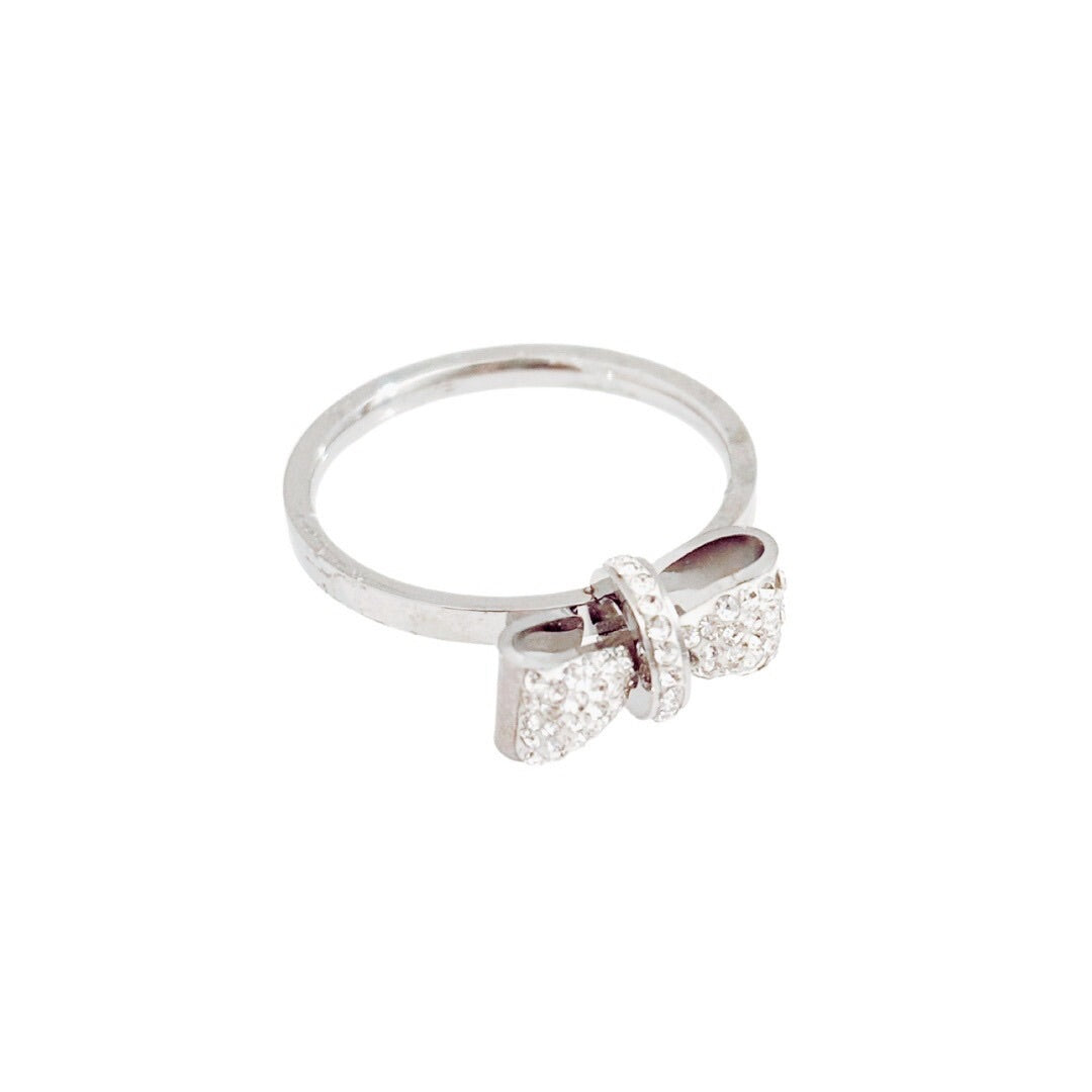 SILVER BOW RING