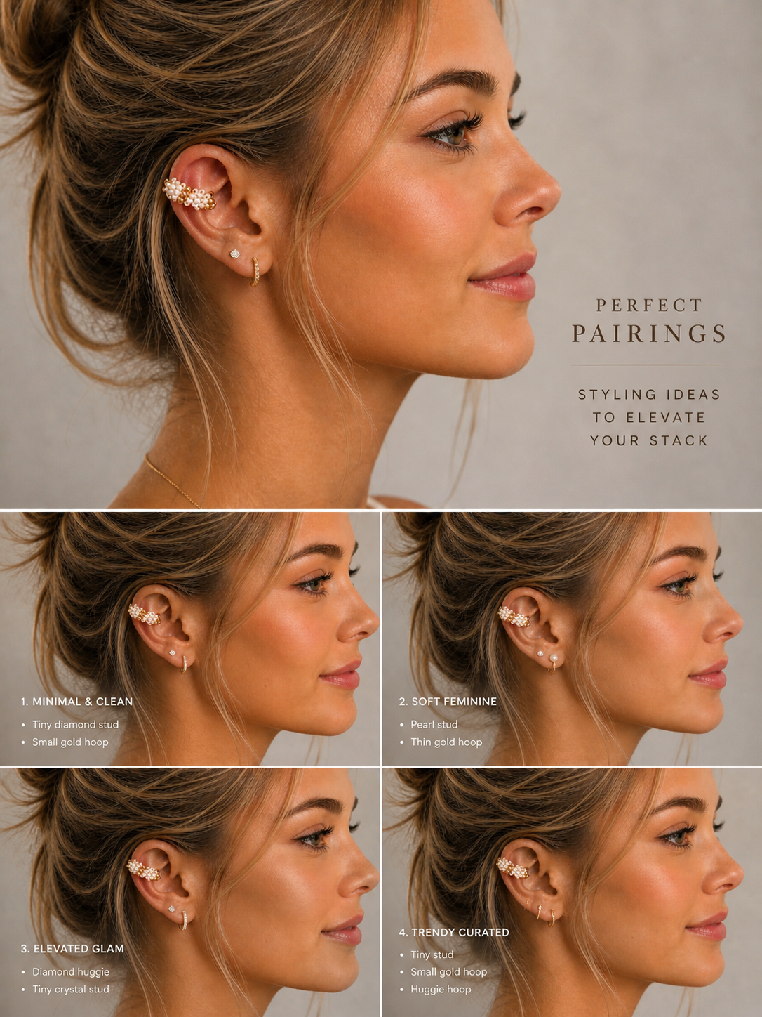 Perla Dorada Ear Cuff