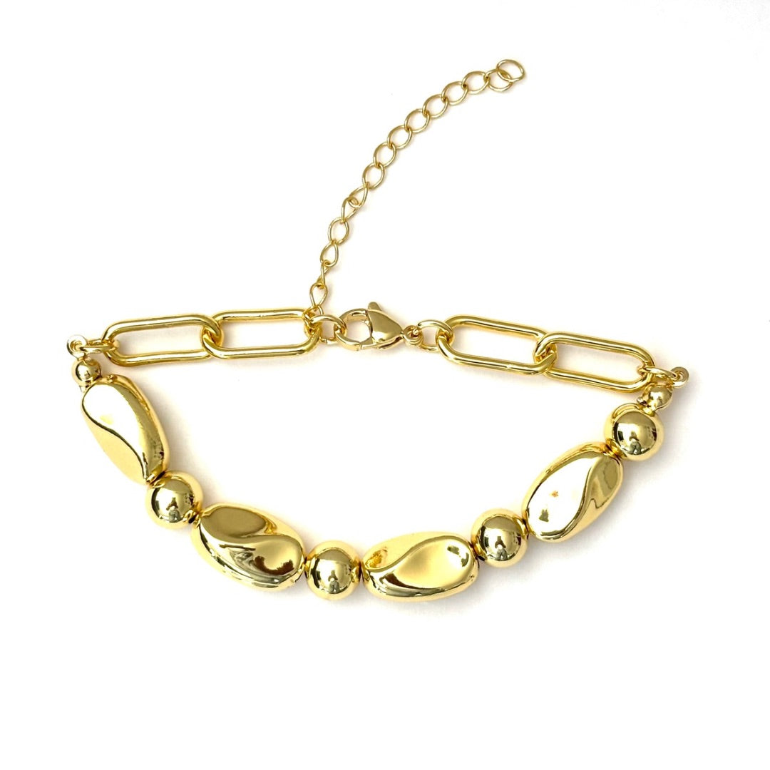 GOLD PEBBLES BRACELET