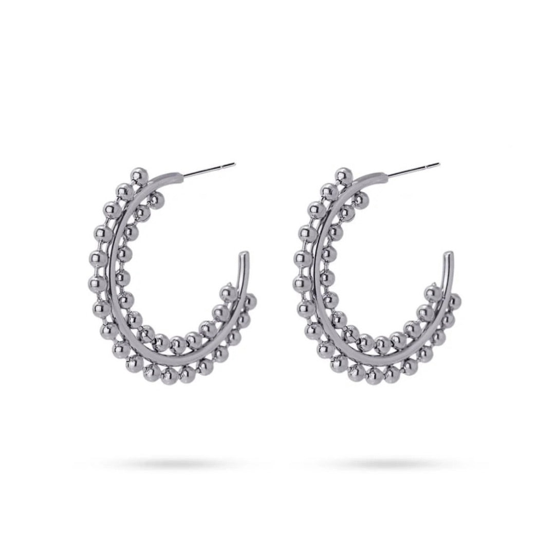 SAMIRA SILVER HOOP