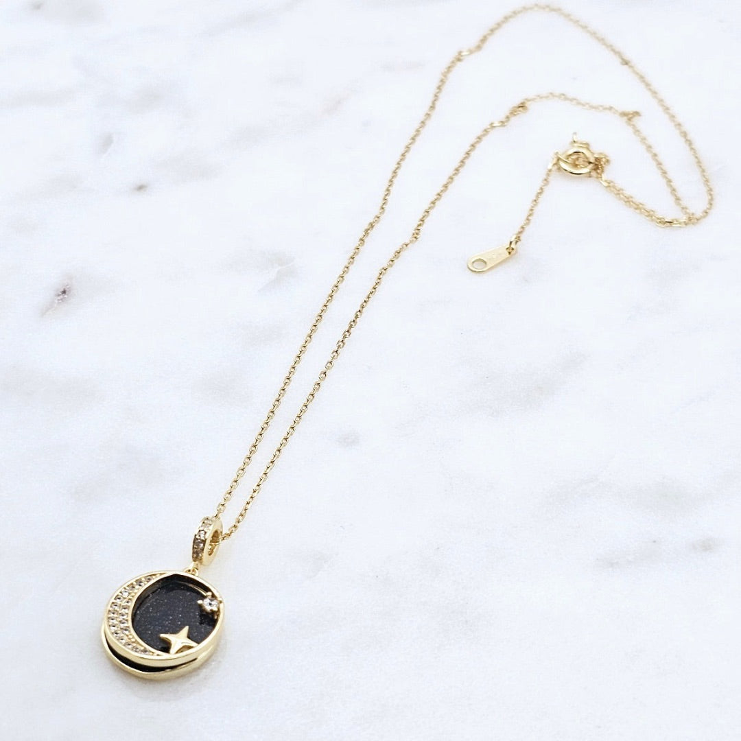 CELESTIAL BLACK NECKLACE