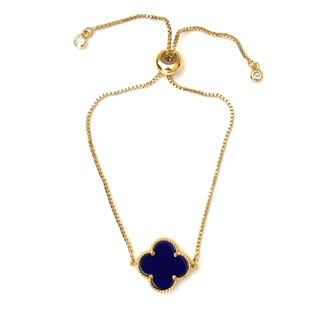 LAPIS CLOVER BRACELET