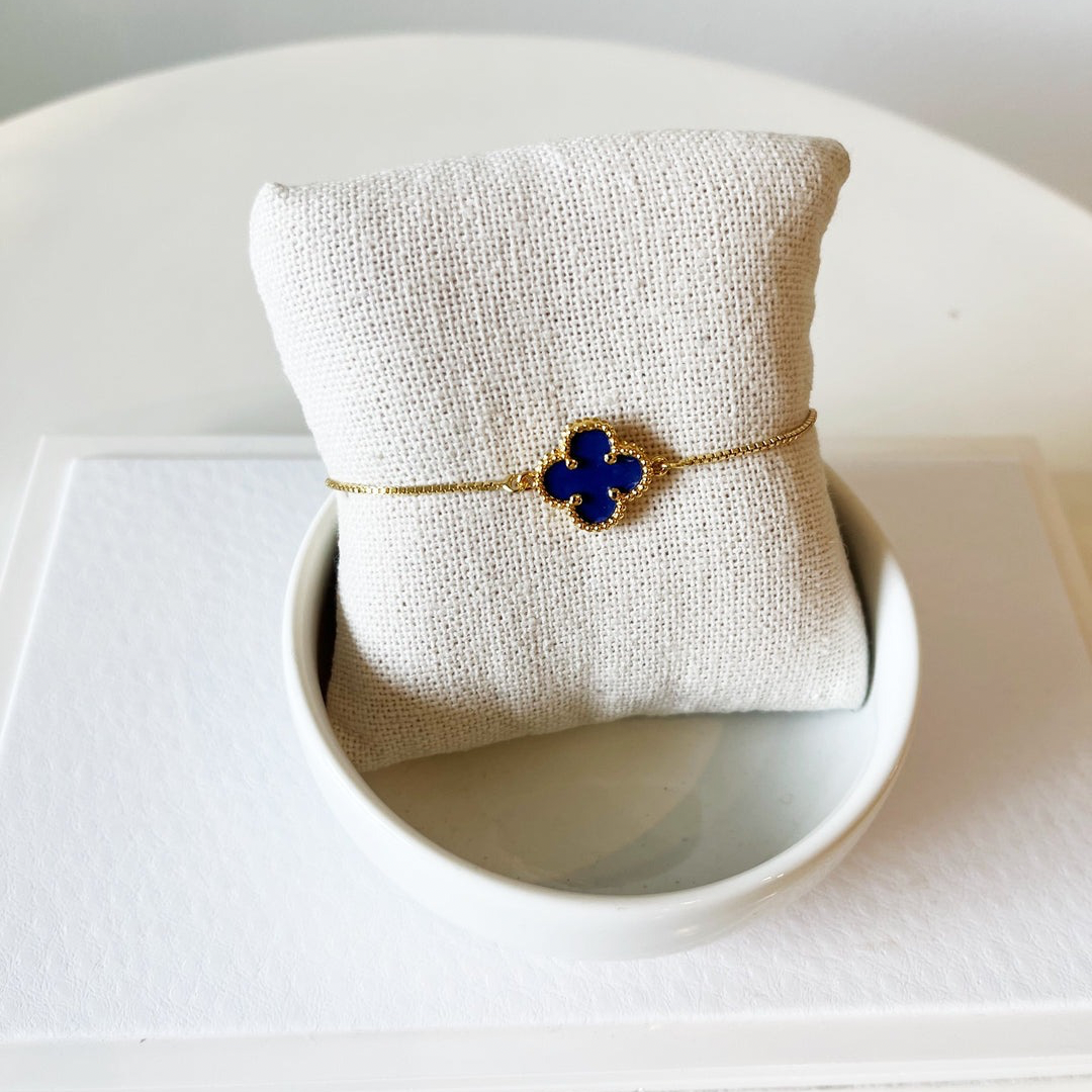 LAPIS CLOVER BRACELET