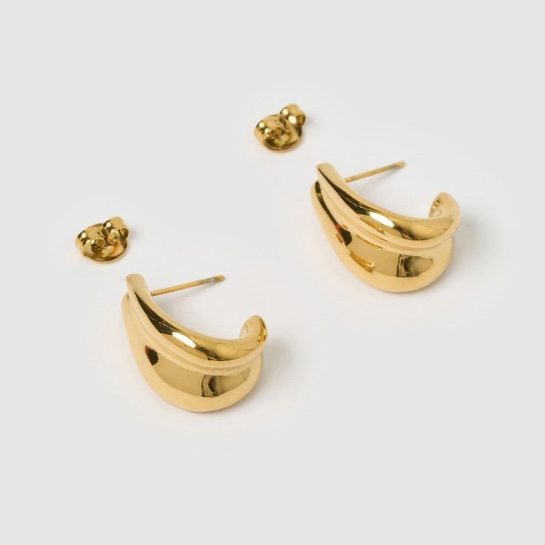 GOLDEN PETAL DROPS EARRINGS