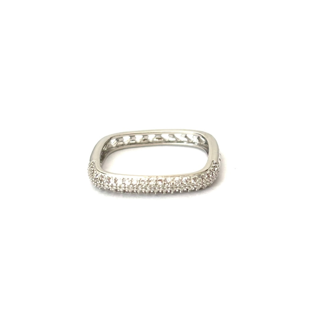 SQUARE PAVE RING