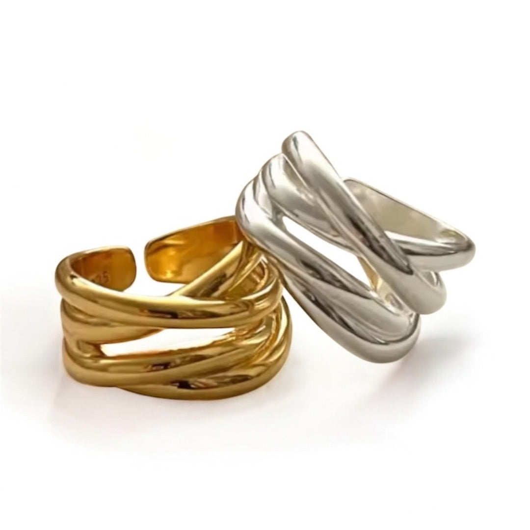 LUNA TWIST GOLD RING