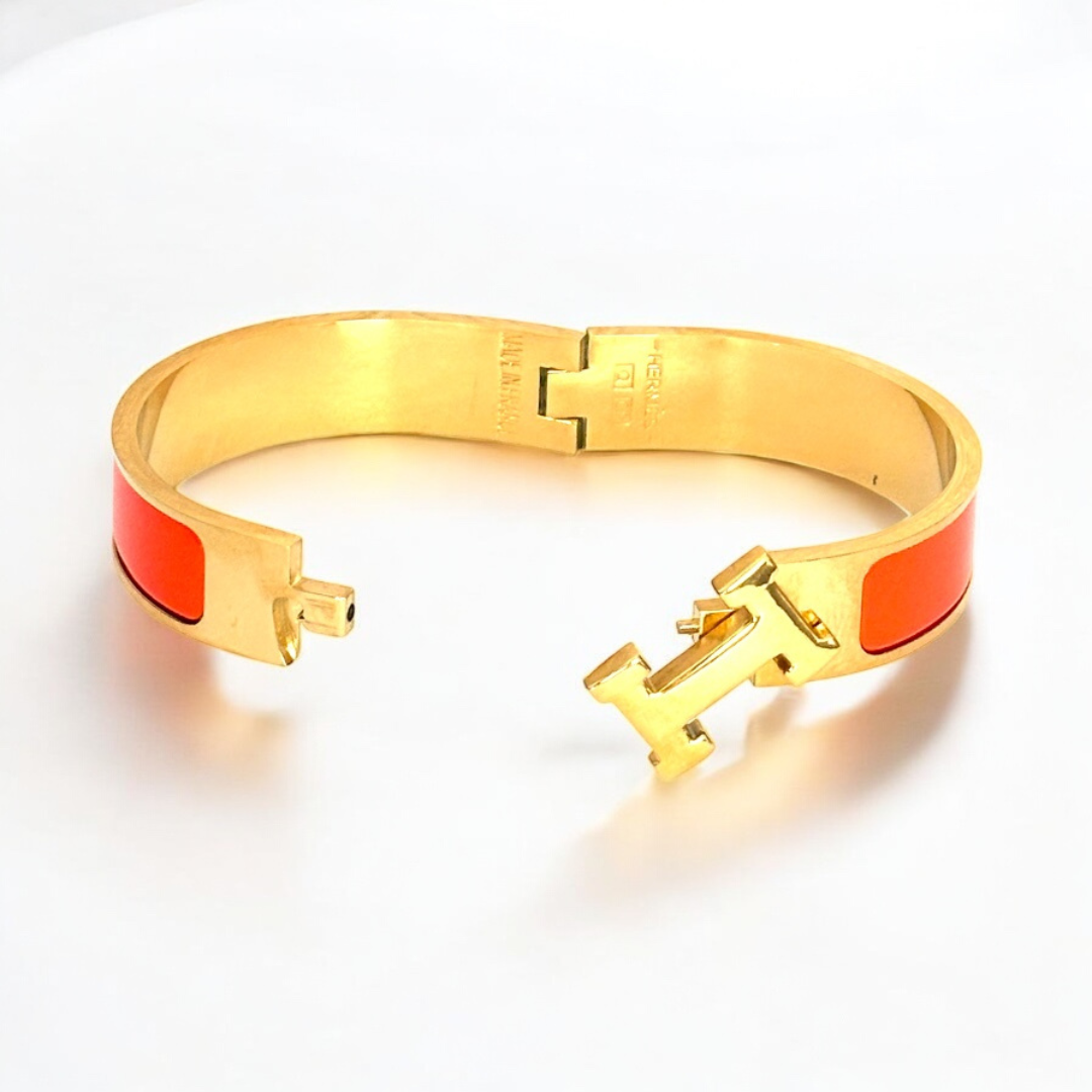 ORANGE CLIC “H” BRACELET
