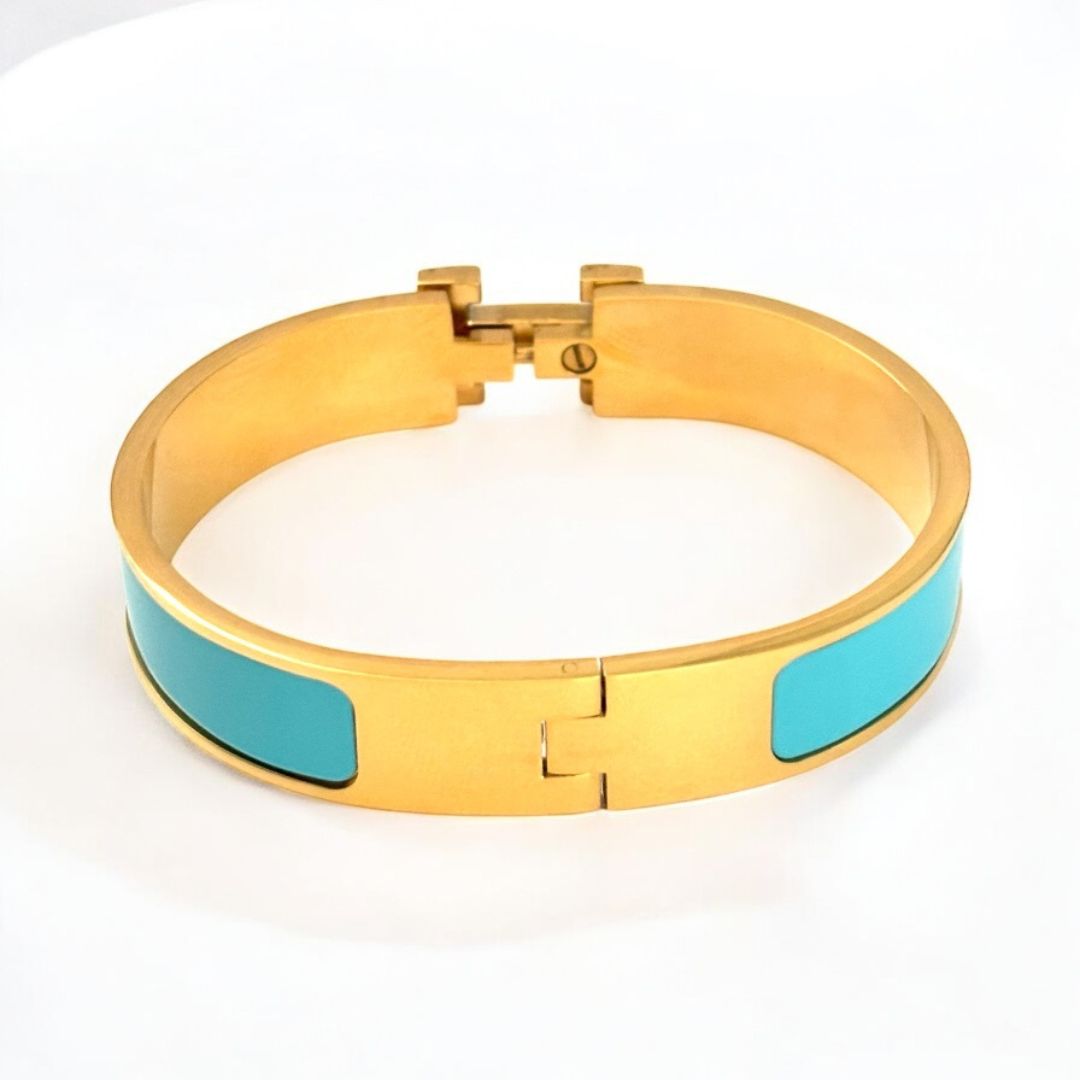 BLUE CLIC “H” BRACELET
