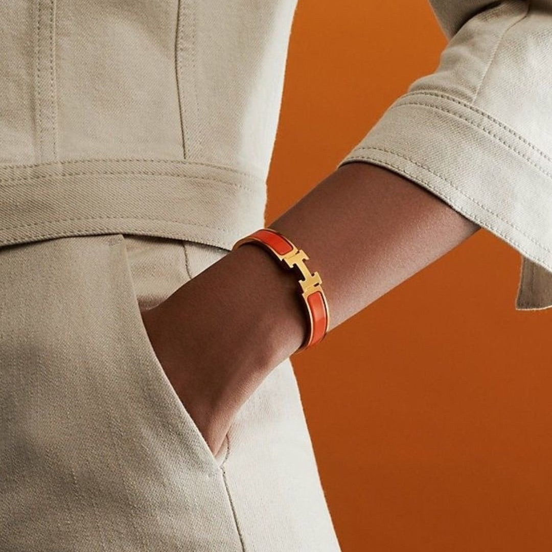 ORANGE CLIC “H” BRACELET