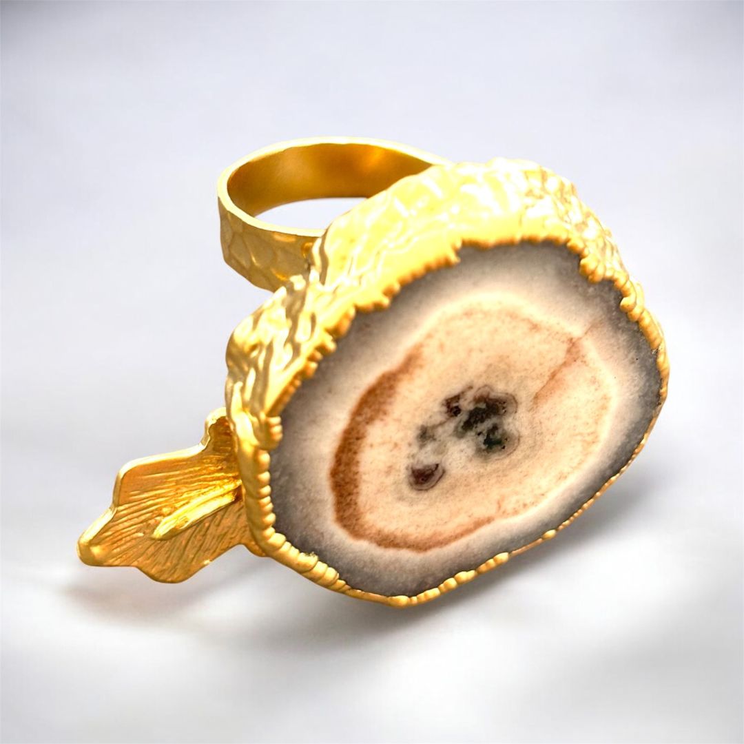 SOLAR AGATE RING