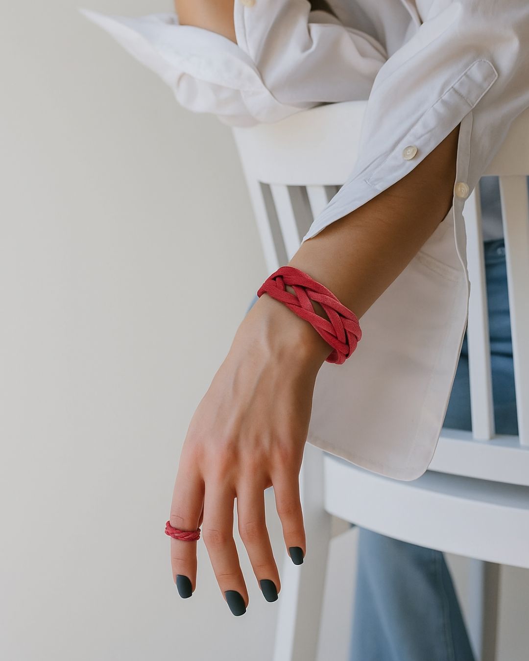 ROSE LEATHER BRACELET