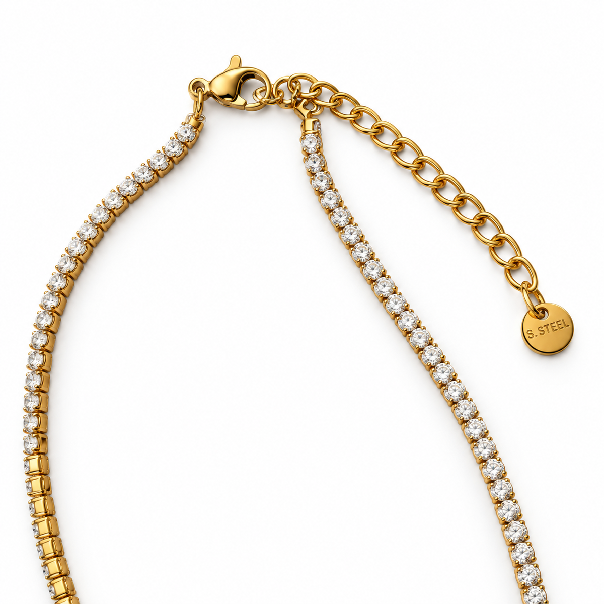 PEARL CRYSTAL CHOKER NECKLACE