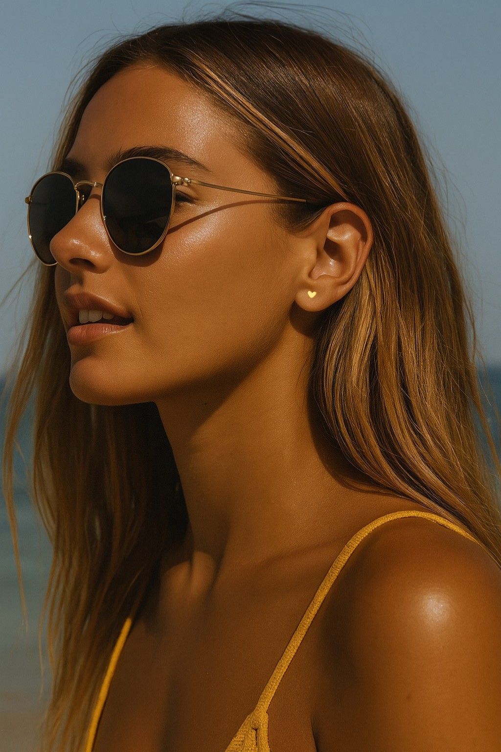 MINI HEART STUD EARRINGS