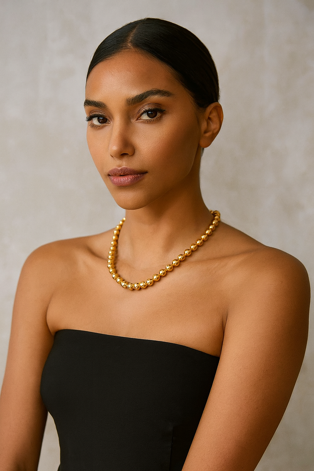 BELLA GOLDEN BEAD CHOKER