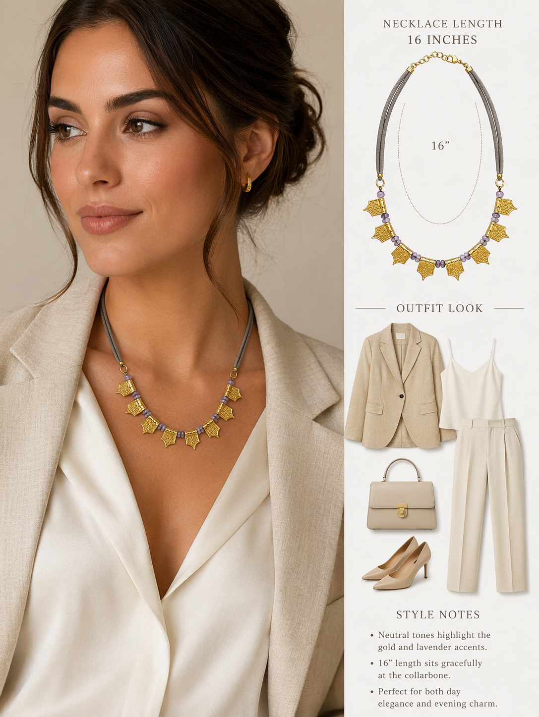 COSTA DORADA AURELIA FRINGE NECKLACE
