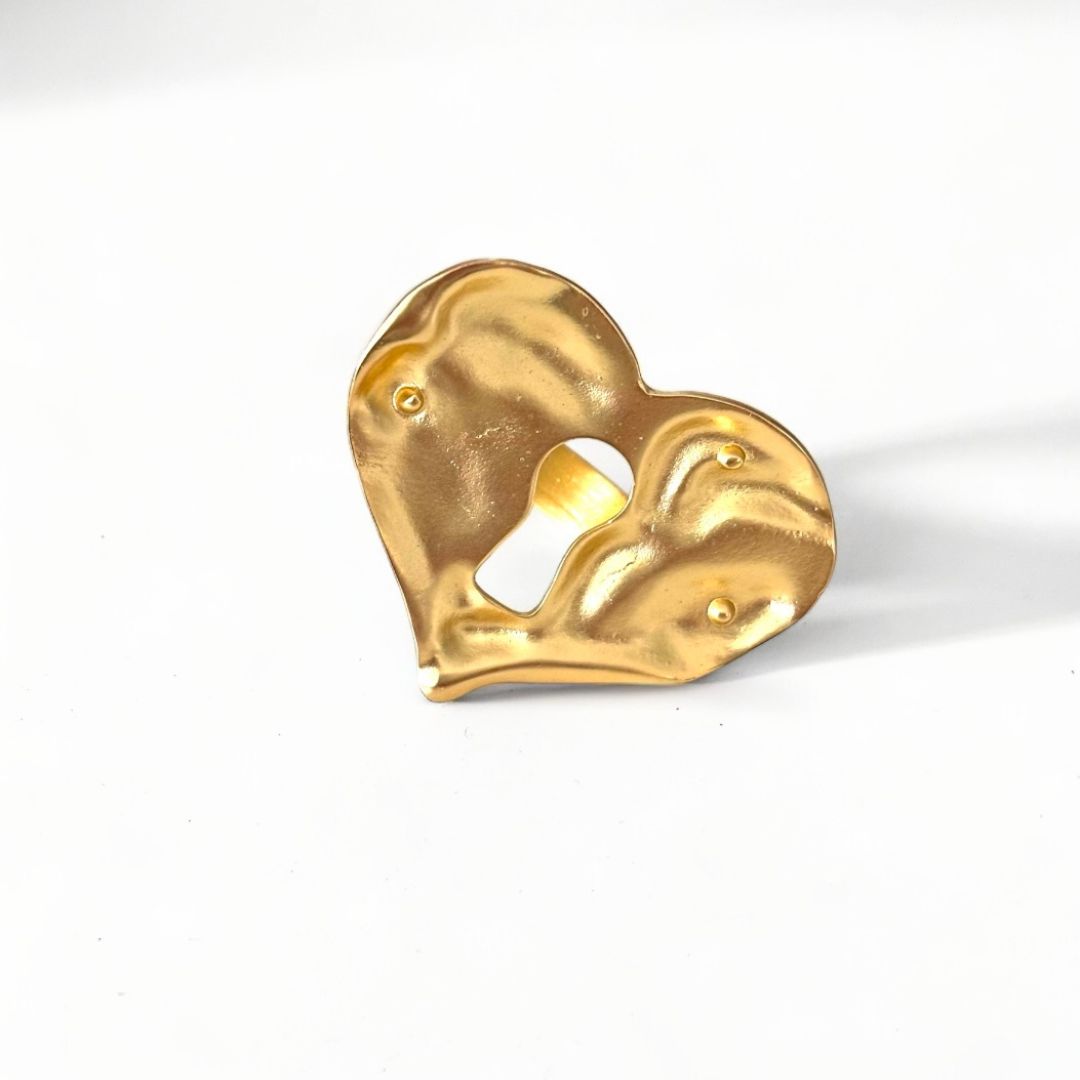 KEY HEART RING