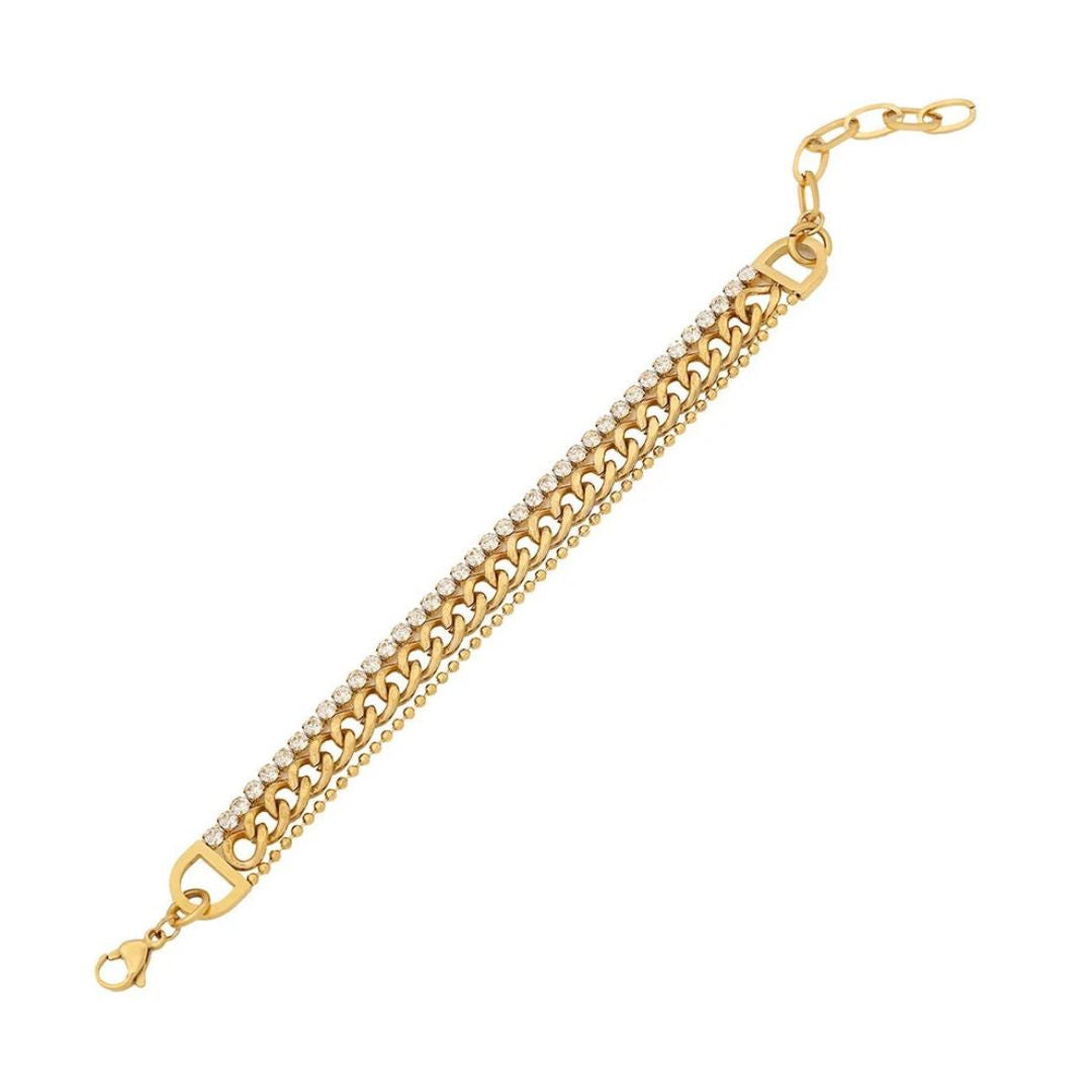 TRINITY CUBAN CHAIN BRACELET