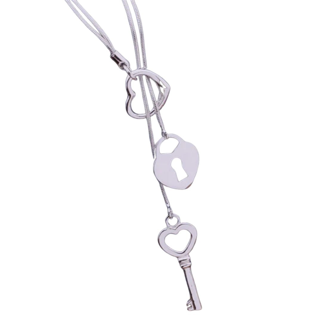 KEY HEART NECKLACE