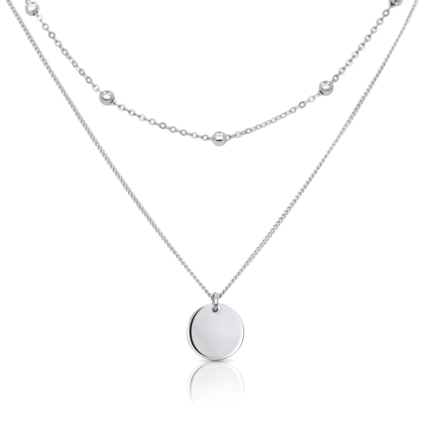 CAROLA DISC LAYERED NECKLACE