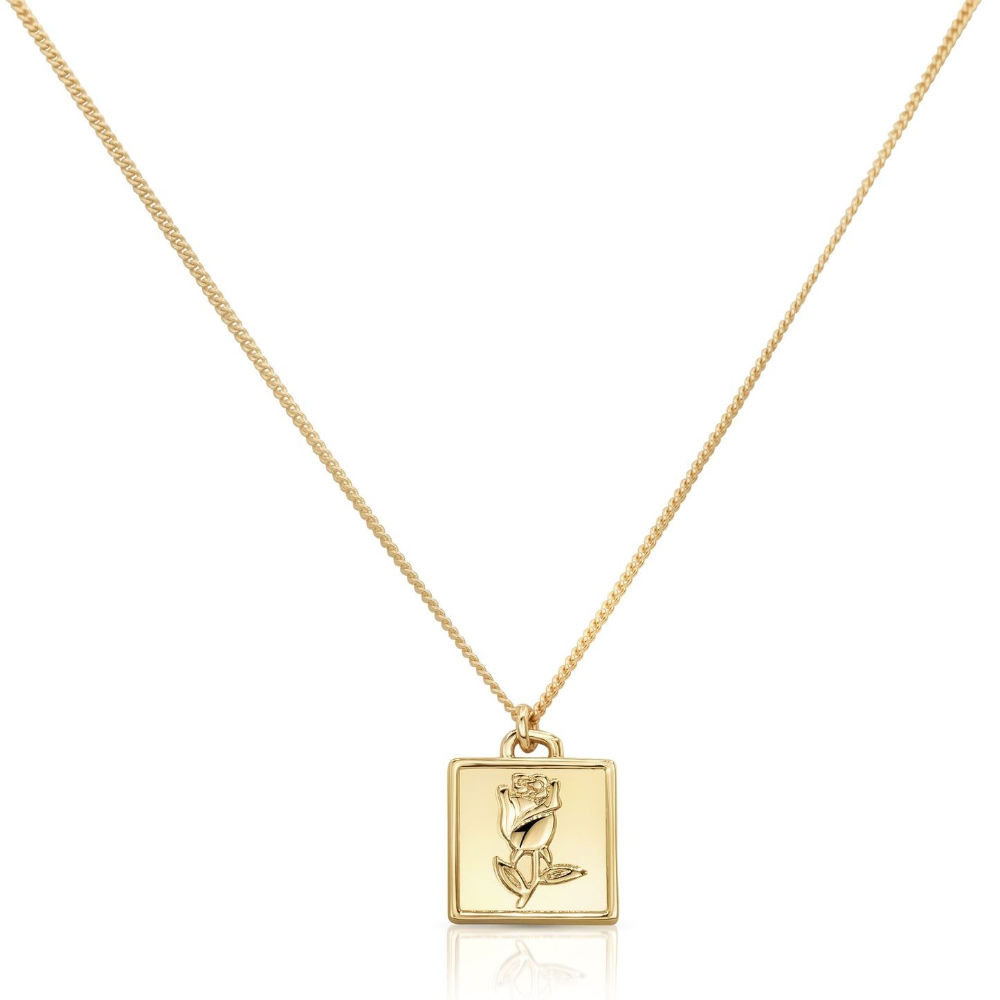 ROSE MEDAL NECKLACE