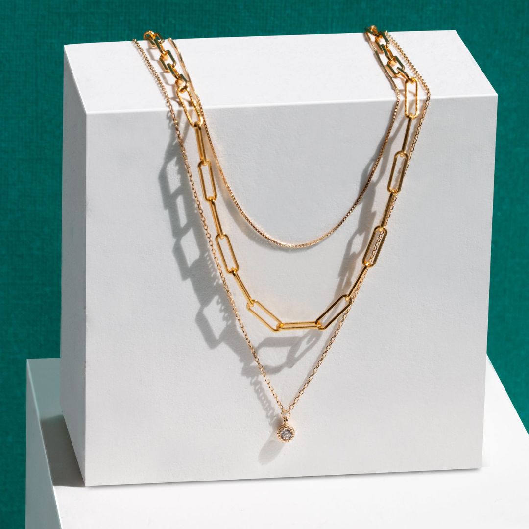 ANNABELLA SINGLE STONE PENDANT NECKLACE - Metales & Co