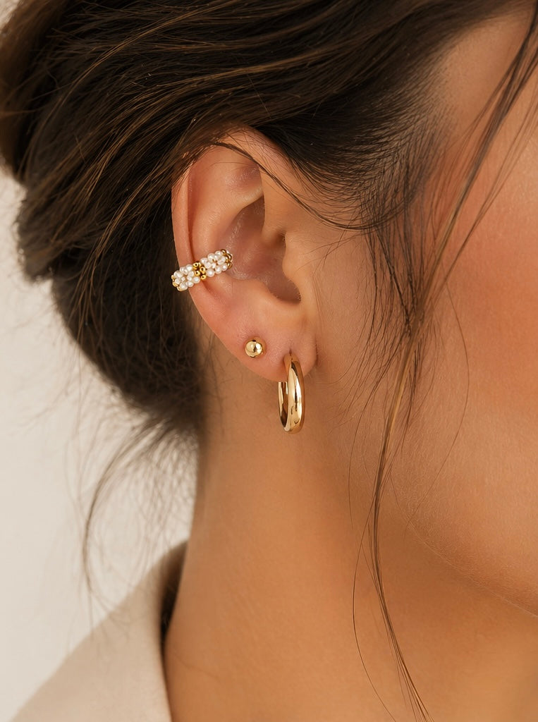 Perla Dorada Ear Cuff