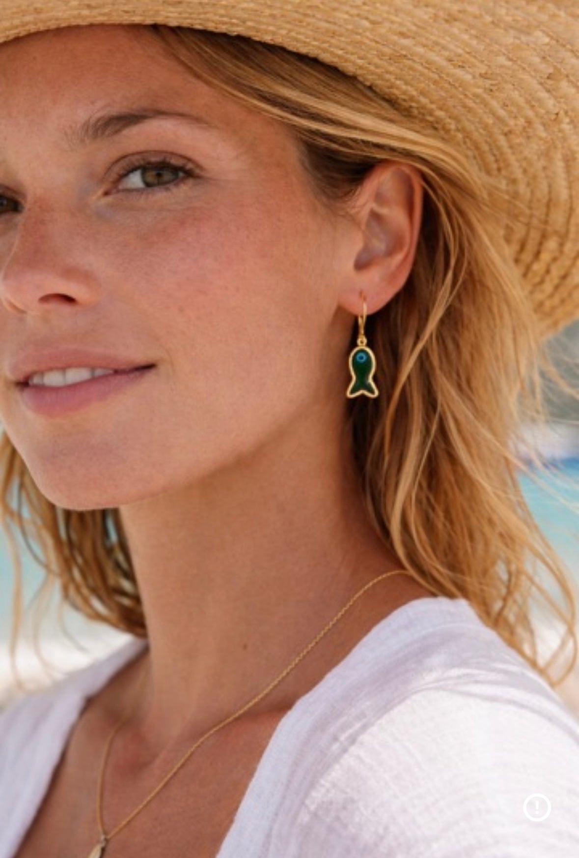 EMERALD FISH EARRINGS