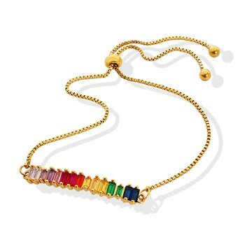 RAINBOW BAR BAGUETTE BRACELET