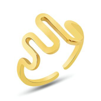 WAVY OPEN BAND RING