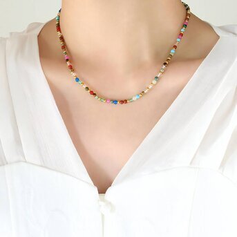 ISA STONES BEADED NECKLACE