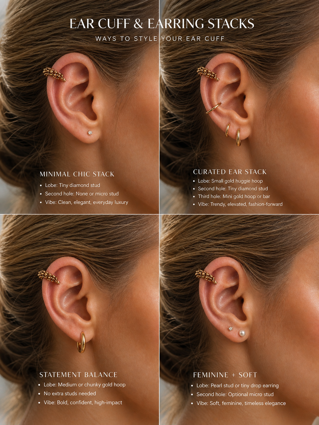 GOLDEN ORBIT EAR CUFF