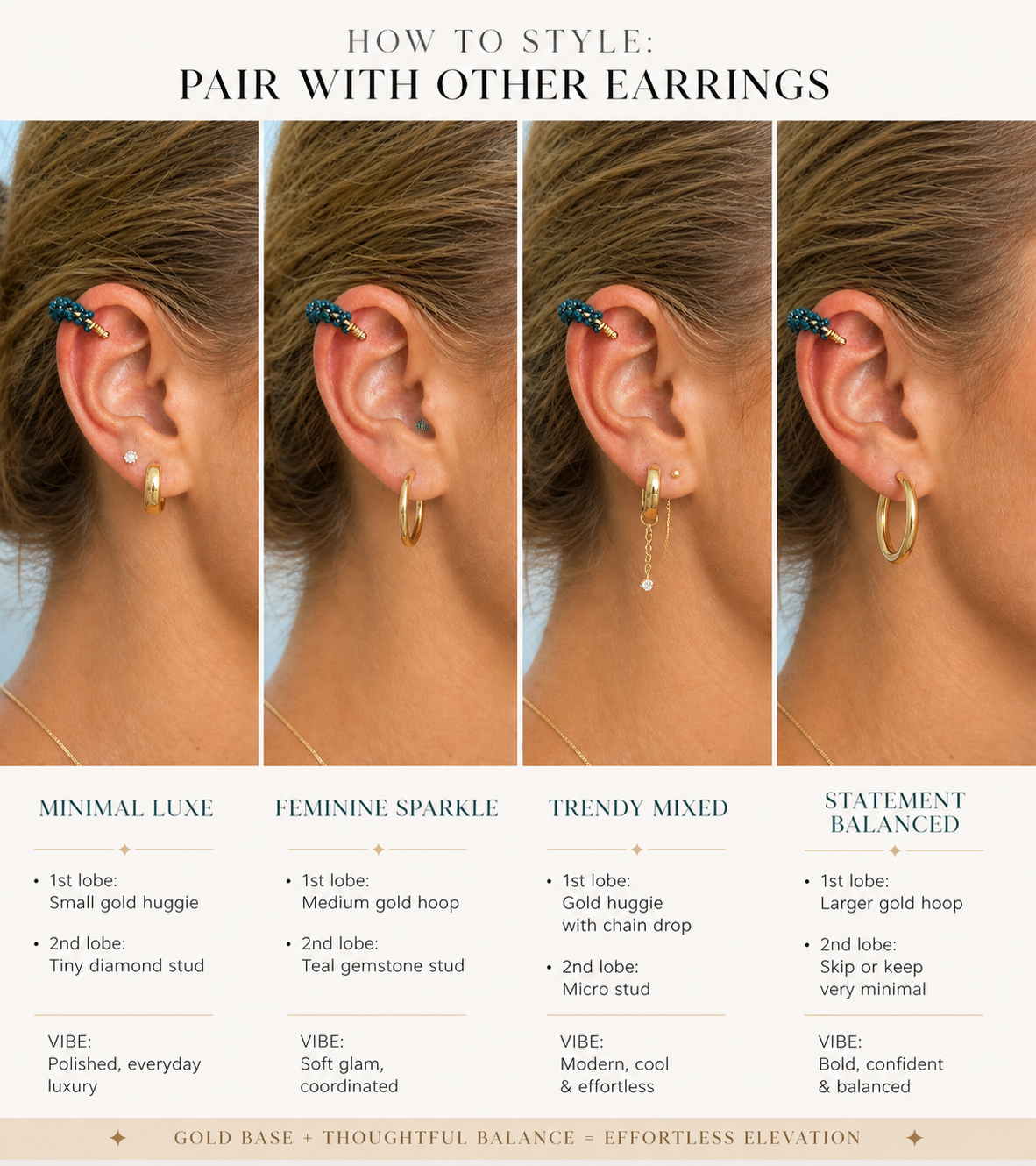 VERDE LUXE BLOOM EAR CUFF