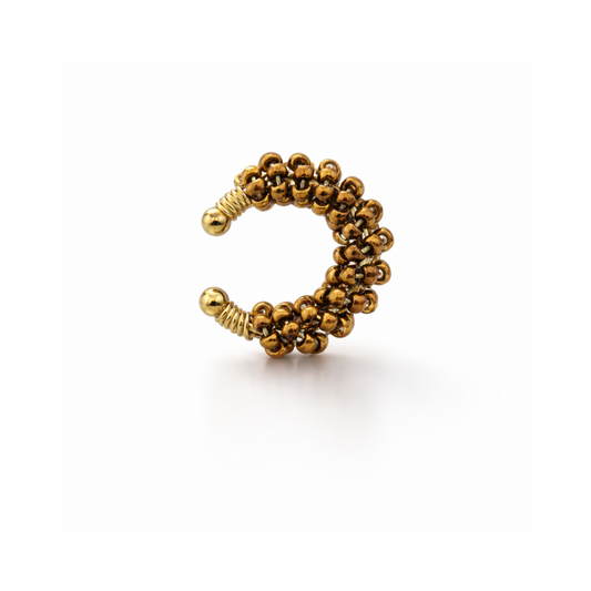 GOLDEN ORBIT EAR CUFF
