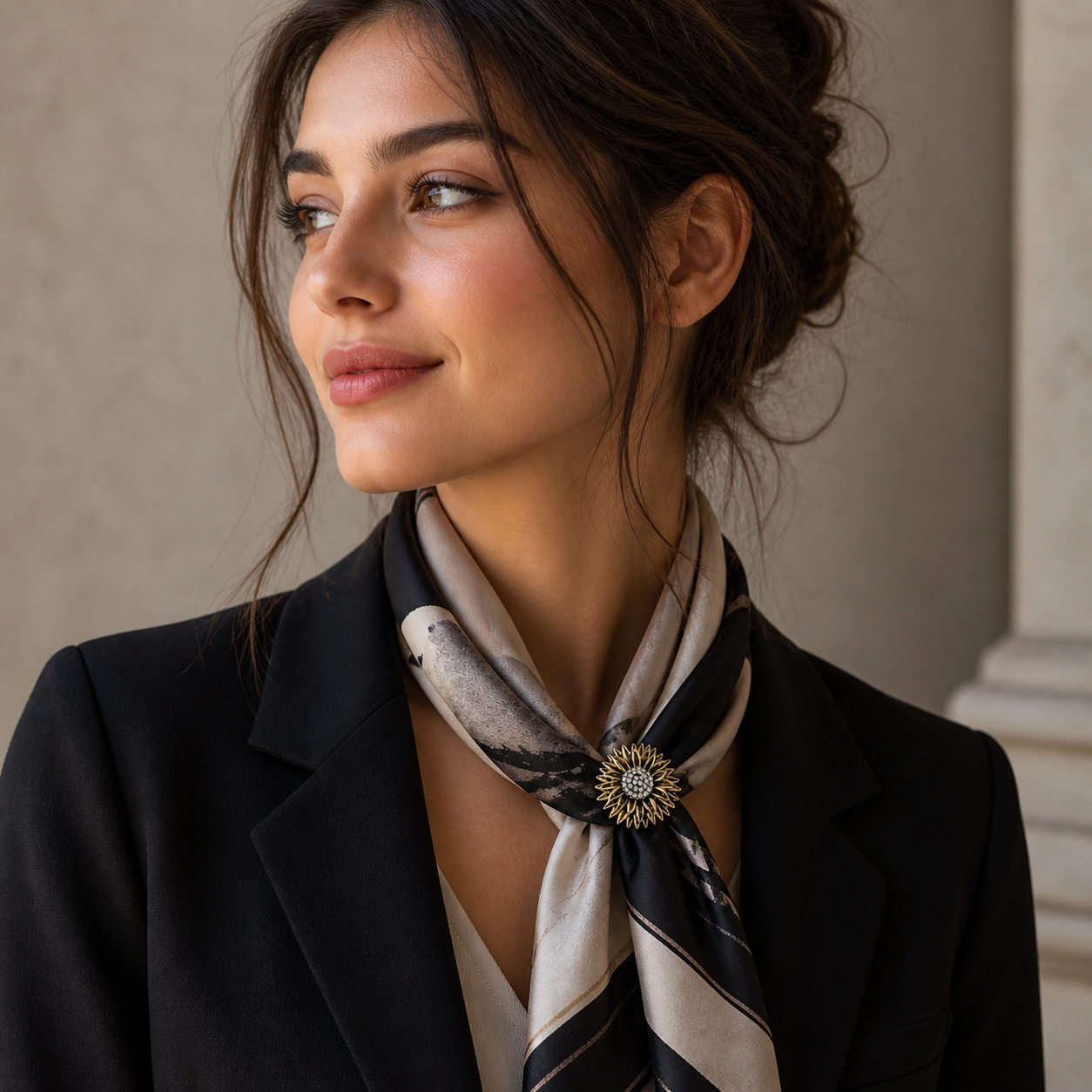 SOLARA LUXE BLOOM BROOCH