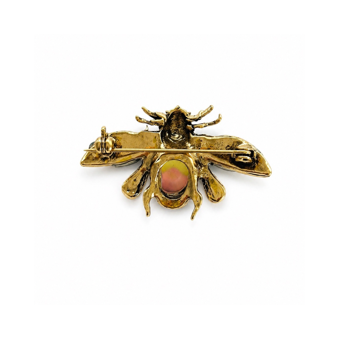 SCARLET ROYALE BEE BROOCH