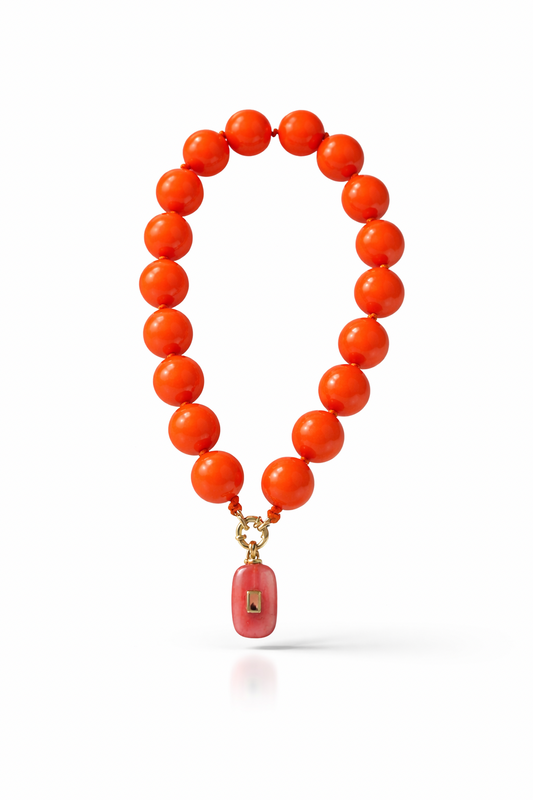 CORAL SOLÈ STATEMENT NECKLACE