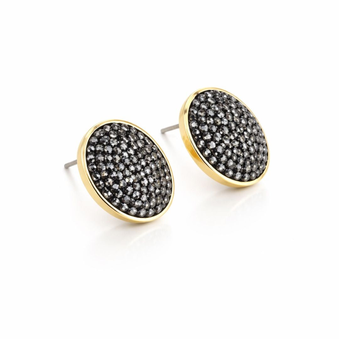 BLACK NOIR STUD EARRINGS