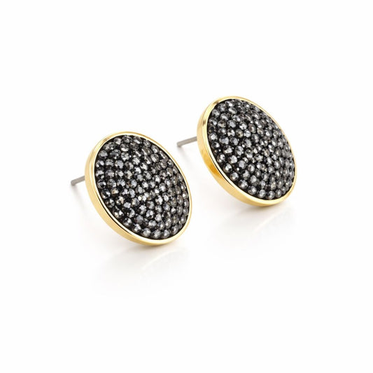 BLACK NOIR STUD EARRINGS