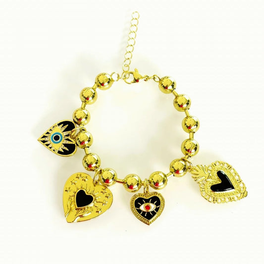 MYSTIQUE HEART CHARM BRACELET