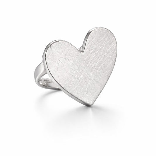 SILVER SOLSTICE HEART RING