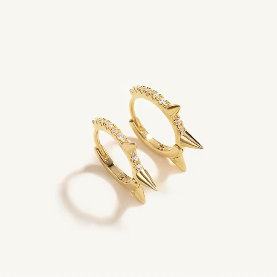 SPIKE HOOP EARRINGS