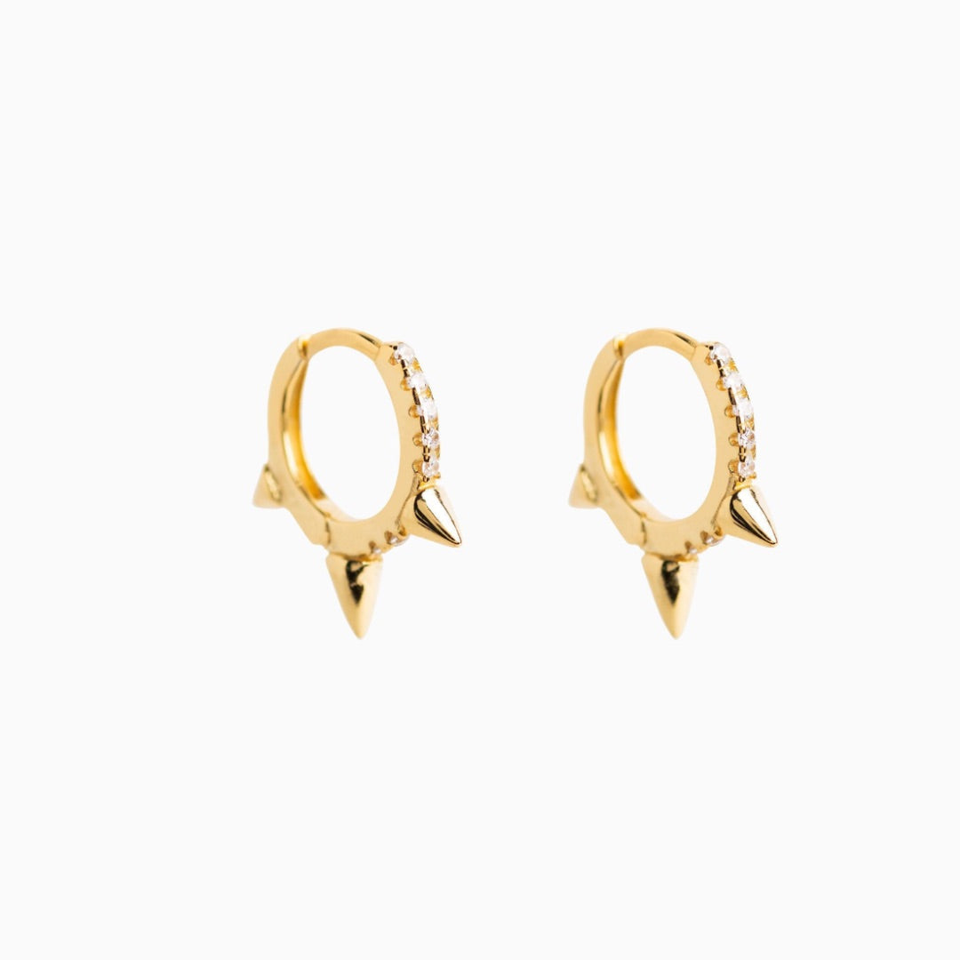 SPIKE HOOP EARRINGS