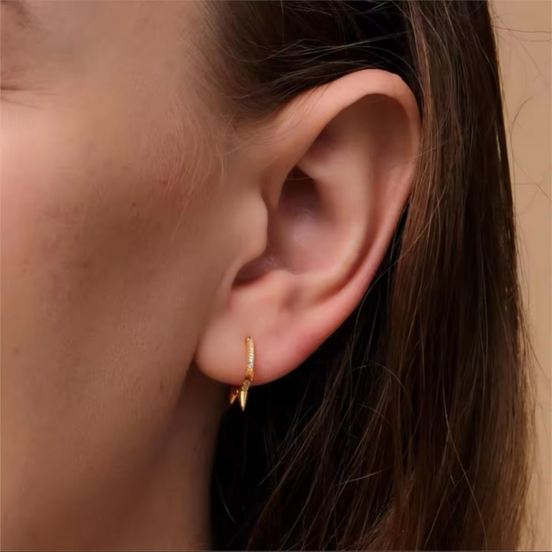 SPIKE HOOP EARRINGS