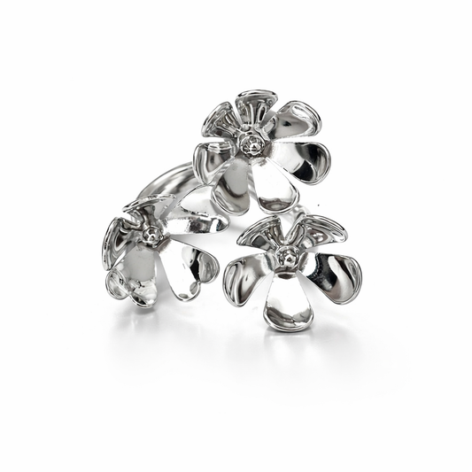 SILVER BLOSSOM RING