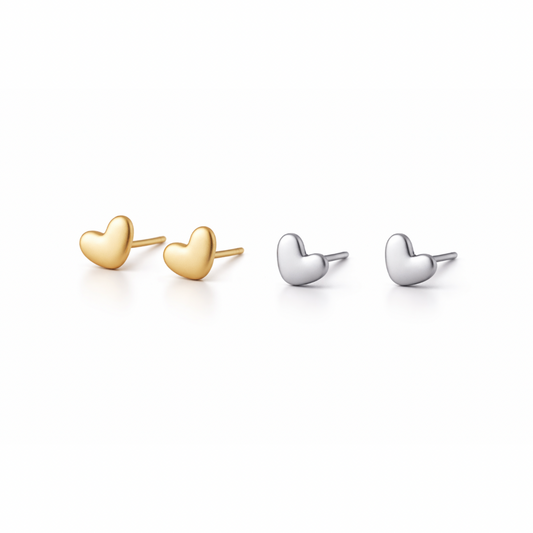 MINI HEART STUD EARRINGS