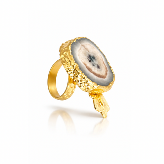 SOLAR AGATE RING
