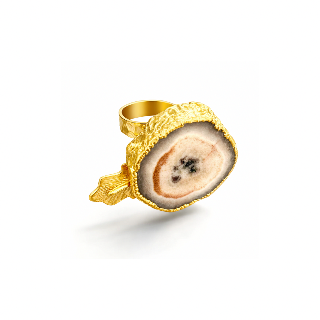 SOLAR AGATE RING